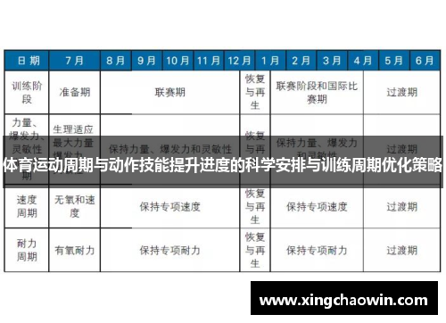 体育运动周期与动作技能提升进度的科学安排与训练周期优化策略